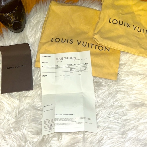 100% Authentic Louis Vuitton Monogram Canvas Vanity Ankle Strap Peep Toe - Picture 7 of 16